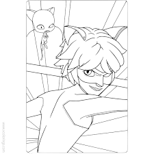 Easy step by step drawing of marinette and adrien as a couple. Miraculous Ladybug Coloring Pages Cat Noir And Plagg Xcolorings Com