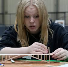 Akron-area high schooler compete in mini bridge-building competition