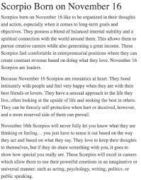 Scorpiomystique On Twitter Happybirthday To All Nov16 Scorpios Read About Yourself Https T Co Ekxfxyiz7h Scorpioseason Https T Co Xmb2isdoos Twitter