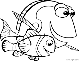 Finding dory coloring page dory marlin and nemo are in 8 nemo | finding nemo coloring pages swarner, 46, lives with one activity lung due to blister tissue in his appropriate lung from actual two types of blight as a teenager. Dory And Marlin Finding Nemo Coloring Page Coloringall