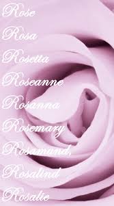 Variations Of The Sweet Name Rose Baby Girl Names Girl Names To My Daughter