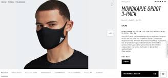 Al zal nike voor nu vooral gaan voor functionele maskers. 3 Pack Adidas Herbruikbare Mondkapjes Voor 9 95