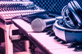 Use your computer keyboard or click the piano keys to play the piano. Microphone Headphone On Piano Background Blurred Sound Mixer Stock Photo Picture And Royalty Free Image Image 58042792
