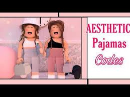 Go on bloxburg and find a dressed then press interact click customize character then you click whatever clothing slot you want to put thise cute clothing section then you click on the plus button then you type in the code thats underneath the hat in this project then you do the same for every one. Aesthetic Roblox Pajama Outfits Codes Links Anixiia Youtube