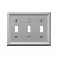 Amerelle Chelsea 3 Gang Toggle Light Switch Wall Plate Wayfair