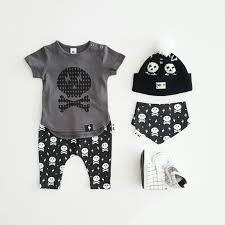 Kapow Kids Skull Set Goth Baby Punk Baby Goth Baby Clothes