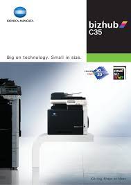 The new printer appears in the printer list screen. Konica Minolta Bizhub C35 Brochure Pdf Download Manualslib