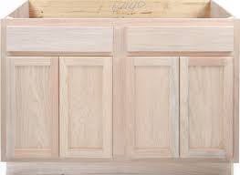 The tray actually funnels excessive water to the front of your cabinet and out onto the floor alerting you of the leak. Kitchen Sink Base Unfinished Oak 48 Unfinished Kitchen Cabinets Kitchen Base Cabinets Kitchen Cabinets