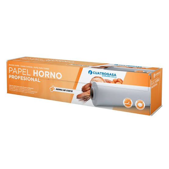 PAPEL CUATROGASA HORNO ROLLO 100M