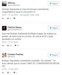 El hombre se precipitó desde el quinto al segundo piso del recinto comercial. Tuiteros Se Burlan De Comentarista Rodrigo Sepulveda Perder El Control En Pantalla Por Derrota De Chile Guioteca