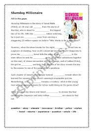 Please, try to prove me wrong i dare you. Slumdog Millionaire Esl Worksheet By Annekto