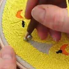 Broderie Embroidery Video Punch Needle Embroidery Punch Needle Embroidery Thread