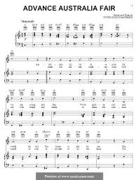 One thing i like about advance australia fair is that it's one of the few national anthems that doesn't mention a god. Advance Australia Fair Australian National Anthem By P Mccormick On Musicaneo Australian National Anthem Advance Australia Fair National Anthem