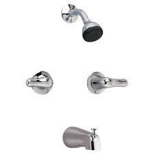 Featuring clean lines, geometric forms and a minimalist attitude, it consists of a tub spout. American Standard Colony Soft Two Handle Single Function Bathtub Shower Faucet In Polished Chrome 3275502 002 Ferguson