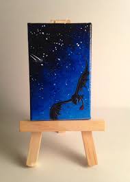 Freefall A How To Train Your Dragon Tribute Tiny Acrylic Painting On A 2x3 Inch Canvas Phunkypara Diy Canvas Art Canvas Painting Diy How Train Your Dragon