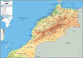 Feb 24, 2021 · in the far south, the strait of gibraltar separates spain and europe from morocco (africa), and here, the two continents are only 13 km (8 miles) apart. Morocco Map Physical Worldometer