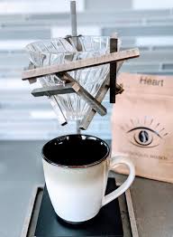 Coffee filters + good coffee + teapot + mug. Pour Over Stand Hand Sculpted For Brewing V60 Conscious Bean