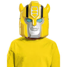 Transformers Bumblebee Mask Costume Accessory Yellow Halloween Accessories Halloween Masks Transformers Bumblebee