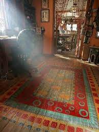 Or wind up paying someone like me a lot more money than you would have before to strip off two coats of stain. Top 10 Stencil And Painted Rug Ideas For Wood Floors