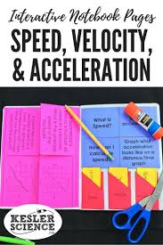 Average Speed And Acceleration Word Problems And Graphing Practice Foldable Works Interactive Science Notebook Science Notebook Middle School Science Notebooks