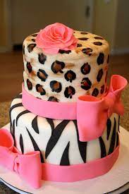 Sweet Sassy Cakes Zebra Cheetah Baby Shower Baby Shower Cakes Cheetah Birthday Cakes Cake