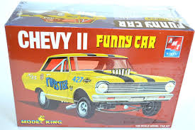 Amt 1 25 Chevy Ii Funny Car Plastic Model Kit 21589 O P Plastic Model Kits Model Kit Car Humor