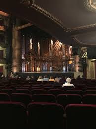 our view of the hamilton stage from our floor seats