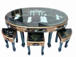Chinese Table Stools With Mother Of Pearl Oriental Furniture Lacquered Ebay 499 00 Oriental Furniture Lacquer Furniture Table Stool