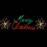 Can be side by side or stackable. Lighted Outdoor Merry Christmas Sign