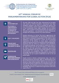 Agenda: 42nd Annual Forum of Parliamentarians for Global Action ...
