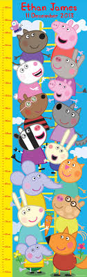 Peppa Pig Growth Chart Red Wrappings