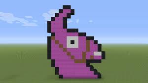 Create a stunning fortnite logo with designevo's fortnite logo designer. Minecraft Pixel Art Fortnite Loot Llama Small Head Youtube
