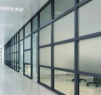 Aluminum Extruding Profile for Office Glass Partitions with Shutter