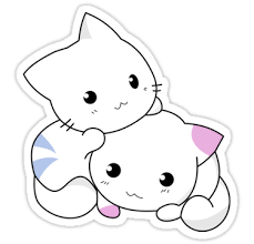 There's no denying that cats have extraordinarily unusual eyes. Kittens Playing Sticker By Sago Design Cute Anime Cat Kitten Drawing Anime Kitten