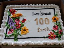 Birthday Floral Sheet Cake Designs Floral Sheet Cake For 100th Centennial Birthday Vintagebakery Com 803 386 8806 Wedding Sheet Cakes Birthday Sheet Cakes Sheet Cake