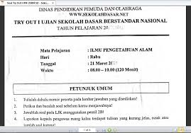 Soal Try Out I Ipa Usbn Sd Dan Kunci Jawabannya Sekolahdasar Net