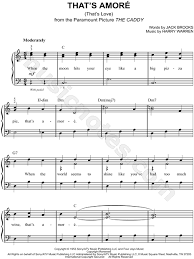 If you wish to have unlimited access, please subscribe.our pieces are organised into themed books, which you can print out in pdf format, and currently all our pieces are for easy level piano. Dean Martin That S Amore Sheet Music Easy Piano In C Major Transposable Download Print Sku Mn0094900