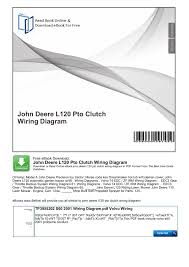 John deere ztrak mower deck lift linkage assembly zero turn lawnmower parts. John Deere L120 Pto Clutch Wiring Diagram Productmanualguide Pages 1 3 Flip Pdf Download Fliphtml5
