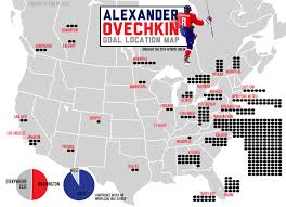 alex ovechkin goal location map hockey