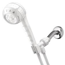 Waterpik 4 Spray 3 3 In Single Wall Mount Handheld Shower Head In White In 2020 Shower Heads Massage Shower Head Adjustable Shower Head