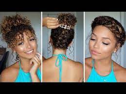 3 Summer Hairstyles For Curly Hair Ashley Bloomfield Curly Hair Up Curly Hair Styles Naturally Curly Hair Styles