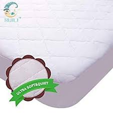 Ultra Soft Quiet Waterproof Crib Mattress Protector Quilted Fitted Baby Waterproof Mattress Pad With Extra Ultrasonic Padding High Absorbency Stain Protection C In 2020 Waterproof Mattress Pad Crib Mattress Cover Waterproof Mattress