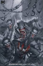 Artwork Batman Comic Art Black And White Batman Who Laughs 1 Variant Cover Checklist Batman Dc Comics Artwork Batman Metal