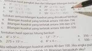 We did not find results for: Latihan 4 Nomor 2 Halaman 89 Bilangan Kuadrat Youtube