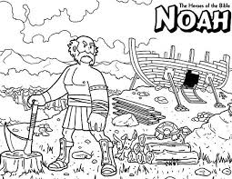 Noah The Bible Heroes Coloring Page Netart Bible Coloring Pages Sunday School Coloring Pages Bible Heroes
