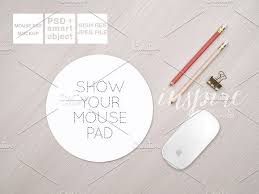 Round Mouse Pad Mockup Psd Create Your Own Image Shop Banner Mockup
