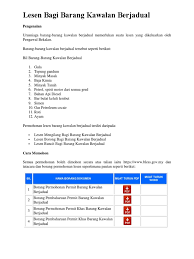Lesen Bagi Barang Kawalan Berjadual