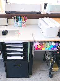 It's impossible to be productive if you can't find what you're looking for. Small Space Craft Room Storage Ideas Craft Room Storage Cricut Storage Craft Room Organization