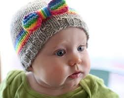 Louisa Rainbow Baby Hat KNITTING PATTERN PDF