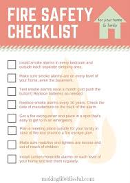Family Fire Safety Checklist And Kids Printables Making Life Blissful Family Fire Safety Fire Safety Free Fire Safety Checklist